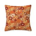 thumbnail image 1 of Pofeuu Hippie Flower Print Double-sided plush pillowcase Square Throw Pillow Covers Pillows Cover for Living Room Bedroom Sofa Couch Cushion Cover（No pillow core）-12"x12", 1 of 7