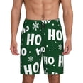thumbnail image 1 of Pofeuu Ho Ho Ho A Print Men's Soft Woven Elastic Waistband Sleep Pajama Short-3X-Large, 1 of 6