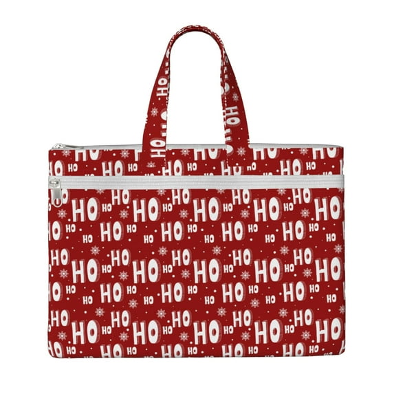 Pofeuu Ho-Ho-Ho Print Laptop Bag Carrying - Computer Bag Laptop Case Shoulder Slim Work Travel