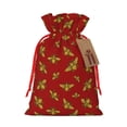 thumbnail image 1 of Pofeuu Hohey Bee Golden Print Burlap Bags with Drawstrings Drawstring Gift Bags Pouch Bag for Thankgiving Birthday Party Gift Wrapping Treats and Party Favors-Medium, 1 of 9