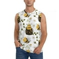 thumbnail image 1 of Pofeuu Honey Bee Insect Print Men's Muscle T-Shirt, Sleeveless, Muscle Tank, Classic Muscle Tee Top For Men Casual Sleeveless Muscle T-Shirt Trendy Clothes-Medium, 1 of 7