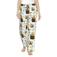 thumbnail image 1 of Pofeuu Honey Bee Insect Print Women's Fashion Pajama Pants with Pockets Comfy Drawstring Sleep Lounge Bottoms-Large, 1 of 6