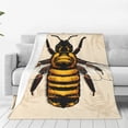 thumbnail image 1 of Pofeuu Honey Bee Print Ultra-Soft Micro Fleece Blanket,for Bed Or Sofa,All Season Throw Blankets Flannel Blanket-50"x40", 1 of 7