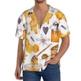 thumbnail image 1 of Pofeuu Honey Bee Set Print Mens Casual Short Sleeve Shirts Beach Summer Spread Collar Pocket Tops Men's Casual Short-sleeved Shirt-X-Large, 1 of 5