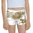 thumbnail image 1 of Pofeuu Horse Rider In Field Print Soft Cotton Girls Boyshort panties Toddler Underwear-X-Large, 1 of 5