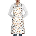 thumbnail image 1 of Pofeuu Horses Print Aprons with Pockets, Cute Aprons for Kitchen, Cooking, Server, Barber, Chef Apron, 1 of 7