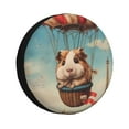 thumbnail image 1 of Pofeuu Hot Air Balloon Guinea Pig Print Spare Tire Wheel Cover for Car Truck SUV Camper Universal Fit Spare Tire Cover RV Spare Tire Covers-14 inch, 1 of 6