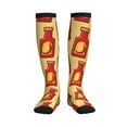 thumbnail image 1 of Pofeuu Hot Chili Print Compression Socks for Women & Men Circulation - Best Support for Nurses,Running,Athletic,Sports, 1 of 7