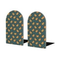 thumbnail image 1 of Pofeuu Hot Dog 6 Print Large Bookend Hold Heavy Books- Wood Bookends for Heavy Books Heavy Duty Book Ends Wood Bookends for Office Desk Non-Skid, 1 of 7