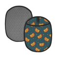 thumbnail image 1 of Pofeuu Hot Dog 6 Print Silicone Pot Mat Mitten With Hanging Loop Heat Resistant Oven Mitts Non-Slip Bbq Baking Smoking Potholders, 1 of 7