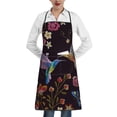 thumbnail image 1 of Pofeuu Humming Bird Print Aprons with Pockets, Cute Aprons for Kitchen, Cooking, Server, Barber, Chef Apron, 1 of 7