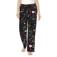 thumbnail image 1 of Pofeuu I love you Mom Print Women's Fashion Pajama Pants with Pockets Comfy Drawstring Sleep Lounge Bottoms-Large, 1 of 6