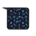 thumbnail image 1 of Pofeuu Ice Blue Starfish and Jellyfish Print Silicone Trivet Mats,Silicone Hot Pads for Kitchen, Silicone Trivets for Hot Pots and Pans, Silicone Hot Pad, 1 of 8