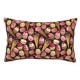thumbnail image 1 of Pofeuu Ice Cream Cake Print Polyester Microfiber Plush Pillowcases, Super Soft and Cozy Pillow Case Covers with Envelop Closure（Pillow core not included）-16"x24", 1 of 6