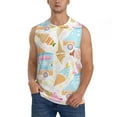 thumbnail image 1 of Pofeuu Icecream Truck Print Men's Muscle T-Shirt, Sleeveless, Muscle Tank, Classic Muscle Tee Top For Men Casual Sleeveless Muscle T-Shirt Trendy Clothes-Medium, 1 of 7