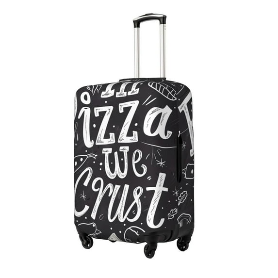 Pofeuu In Pizza We Crust Art Print Luggage Suitcase Cover Protector Luggage Washable Covers Aesthetic for 18/24/28/32 inch Luggage(No luggage included)-Small