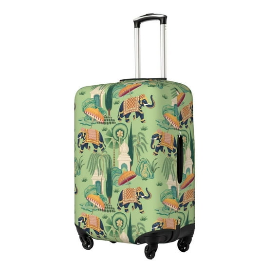 Pofeuu Indian elephant Print Luggage Suitcase Cover Protector Luggage Washable Covers Aesthetic for 18/24/28/32 inch Luggage(No luggage included)-Small