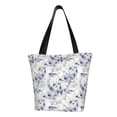 thumbnail image 1 of Pofeuu Indigo Tie Dye Print Women Fashion Shoulder Handbags Top Handle Satchel Bags Tote Shoulder Shopping Bag Stylish Canvas Tote Bag, 1 of 6