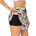 thumbnail image 1 of Pofeuu Industrial Transportations Print Women's Athletic Shorts Running Workout Shorts Tummy Control Quick Dry Gym Shorts with Pockets Double layer sports shorts-XX-Large, 1 of 7