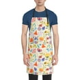 thumbnail image 1 of Pofeuu Insects In Plants Print Waterproof Apron with Pockets Adjustable Cooking Aprons Kitchen Bib for Baking Household Cleaning, 1 of 8