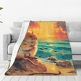 thumbnail image 1 of Pofeuu Island Beach Guinea Pig Print Ultra-Soft Micro Fleece Blanket,for Bed Or Sofa,All Season Throw Blankets Flannel Blanket-50"x40", 1 of 7