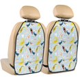 thumbnail image 1 of Pofeuu Japanese Carps Print 2 Pack PU Leather Kick Mat Back Seat Protector, Universal Car Seat Back Organizer, Waterproof Backseat Protector For Most Car, 1 of 8