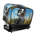 Pofeuu Joyful Animated Bird Print Universal Two Slice Toaster Cover