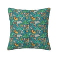 thumbnail image 1 of Pofeuu Jungle Animals Print Double-sided plush pillowcase Square Throw Pillow Covers Pillows Cover for Living Room Bedroom Sofa Couch Cushion Cover（No pillow core）-22"x22", 1 of 7