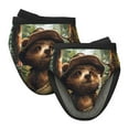 thumbnail image 1 of Pofeuu Jungle Hat Bear Print Thickened Mini Silicone Oven Mitts Heat Resistant, Rubber Oven Mitt Gloves, Finger Pinch Grips, Pot Holder, Silicone Potholder, 1 of 7