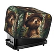 thumbnail image 1 of Pofeuu Jungle Hat Bear Print Universal Two Slice Toaster Cover,Dust Cover, Toaster Cover Bread Machine Cover Fits for Most Standard 2 Slice Toasters, 1 of 7