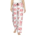 thumbnail image 1 of Pofeuu Kawaii Pigs Print Women's Fashion Pajama Pants with Pockets Comfy Drawstring Sleep Lounge Bottoms-X-Large, 1 of 6