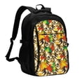 thumbnail image 1 of Pofeuu Kittens With Maple Leaves Print Storage Laptop Backpack with USB Charging Port[Water Resistant] College Computer Bookbag Fits, 1 of 7