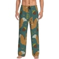 thumbnail image 1 of Pofeuu Knitted Woodland Squirrel Print Men's Pajama Pants, Soft Lounge Pajama Pants with big pockets for Men Plaid Pj Bottoms-XX-Large, 1 of 6
