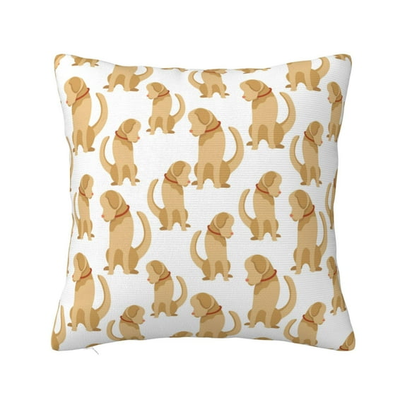 Pofeuu Labrador Retriever Dog Print Double-sided plush pillowcase Square Throw Pillow Covers Pillows Cover for Living Room Bedroom Sofa Couch Cushion Cover(No pillow core)-24"x24"