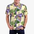 thumbnail image 1 of Pofeuu Labrador Retriever Dog Print Men's Loose Fit Midweight Short-Sleeve Pocket Polo-Small, 1 of 6