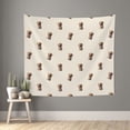 thumbnail image 1 of Pofeuu Labrador Retriever Dog Print Wall Tapestry Decoration Wall Hanging Tapestry 60 x 51 Inch, 1 of 6