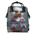 thumbnail image 1 of Pofeuu Lady Duck Print Diaper Bag Backpack, Multifunction Travel Pack Maternity Baby Changing Bags, Large Capacity, Waterproof, 1 of 6