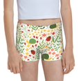 thumbnail image 1 of Pofeuu Ladybug And Wild Flowers Print Soft Cotton Girls Boyshort panties Toddler Underwear-Medium, 1 of 5