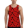 thumbnail image 1 of Pofeuu Ladybug Pattern Print Men's Workout Tank Tops Sleeveless Muscle Gym Shirt Quick Dry-Large, 1 of 7
