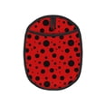 thumbnail image 1 of Pofeuu Ladybug Pattern Print Silicone Pot Mat Mitten With Hanging Loop Heat Resistant Oven Mitts Non-Slip Bbq Baking Smoking Potholders, 1 of 7