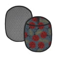 thumbnail image 1 of Pofeuu Ladybug Print Silicone Pot Mat Mitten With Hanging Loop Heat Resistant Oven Mitts Non-Slip Bbq Baking Smoking Potholders, 1 of 7