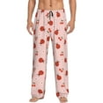 thumbnail image 1 of Pofeuu Ladybug With Flower Print Men's Pajama Pants, Soft Lounge Pajama Pants with big pockets for Men Plaid Pj Bottoms-Large, 1 of 6