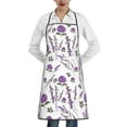 thumbnail image 1 of Pofeuu Lavender Flowers Print Aprons with Pockets, Cute Aprons for Kitchen, Cooking, Server, Barber, Chef Apron, 1 of 7