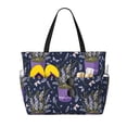 thumbnail image 1 of Pofeuu Lavender Flowers Print Beach Bag,Waterproof Sandproof Beach Tote Bag, Large Capacity Foldable Beach Bags for Women, 1 of 7