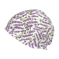 thumbnail image 1 of Pofeuu Lavender Flowers Print Beanie Hat for Men and Women Winter Warm Hats Knit Slouchy Thick Skull Cap, 1 of 7