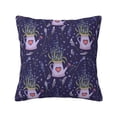 thumbnail image 1 of Pofeuu Lavender Flowers Print Double-sided plush pillowcase Square Throw Pillow Covers Pillows Cover for Living Room Bedroom Sofa Couch Cushion Cover（No pillow core）-12"x12", 1 of 7