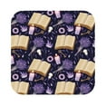 thumbnail image 1 of Pofeuu Lavender Flowers Print Leather Coasters Set of 6, Round Cups Mugs Mat Pad for Home Kitchen Heat Resistant Drink Coasters,Square, 1 of 7