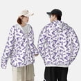 thumbnail image 1 of Pofeuu Lavender Flowers Print Sun Protection Outdoor Lightweight Full Zip UV Cooling Hoodie Long Sleeve Summer Clothing for Outdoor Hiking-3X-Large, 1 of 5