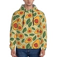 thumbnail image 1 of Pofeuu Leaves Avocado Print Mens Casual Hooded Collar Drawstring Hoodies Pullover Sweatshirts Casual Long Sleeve Shirts-X-Large, 1 of 7