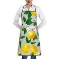 thumbnail image 1 of Pofeuu Lemon Seamless Pattern Oil Painting Effect Print Aprons with Pockets, Cute Aprons for Kitchen, Cooking, Server, Barber, Chef Apron, 1 of 7